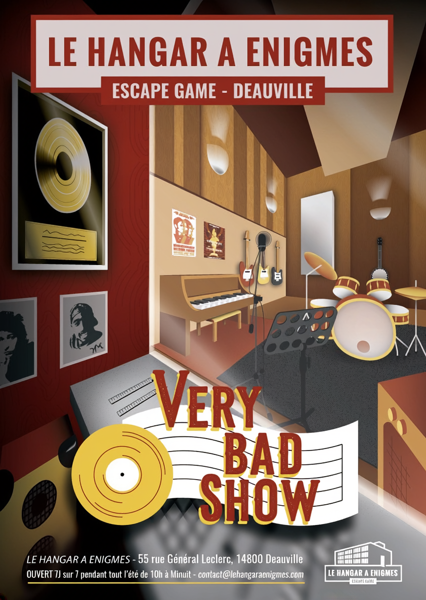 Affiche Escape Game Very Bad Show