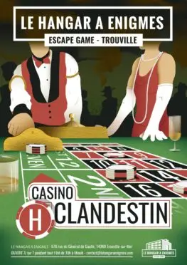 Affiche Escape Game Casino Clandestin