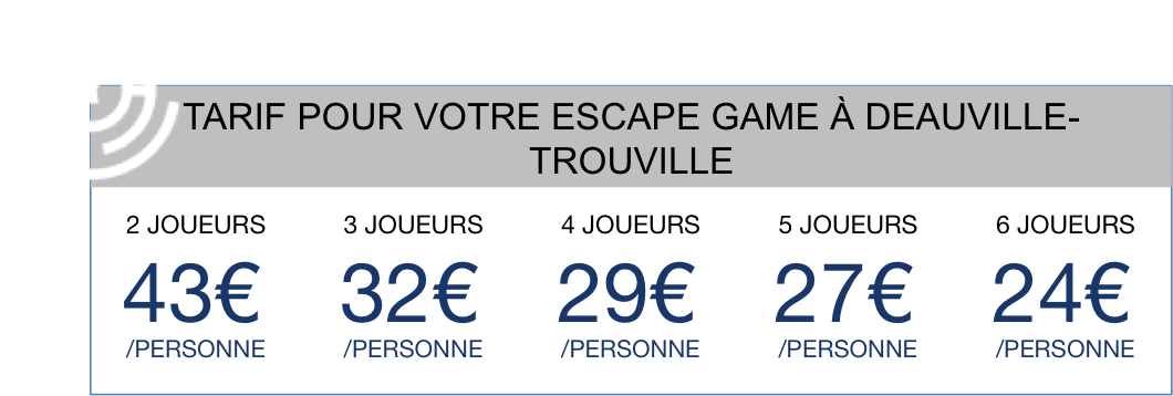 Tarif Escape Game Deauville-Trouville