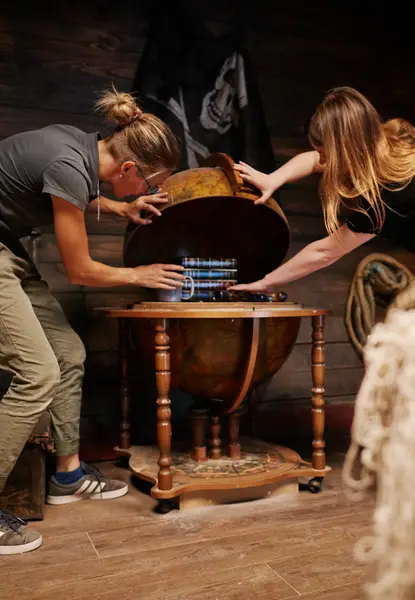 Salle d'escape game « Trésor des Caraïbes » sur le thème des pirates à Trouville