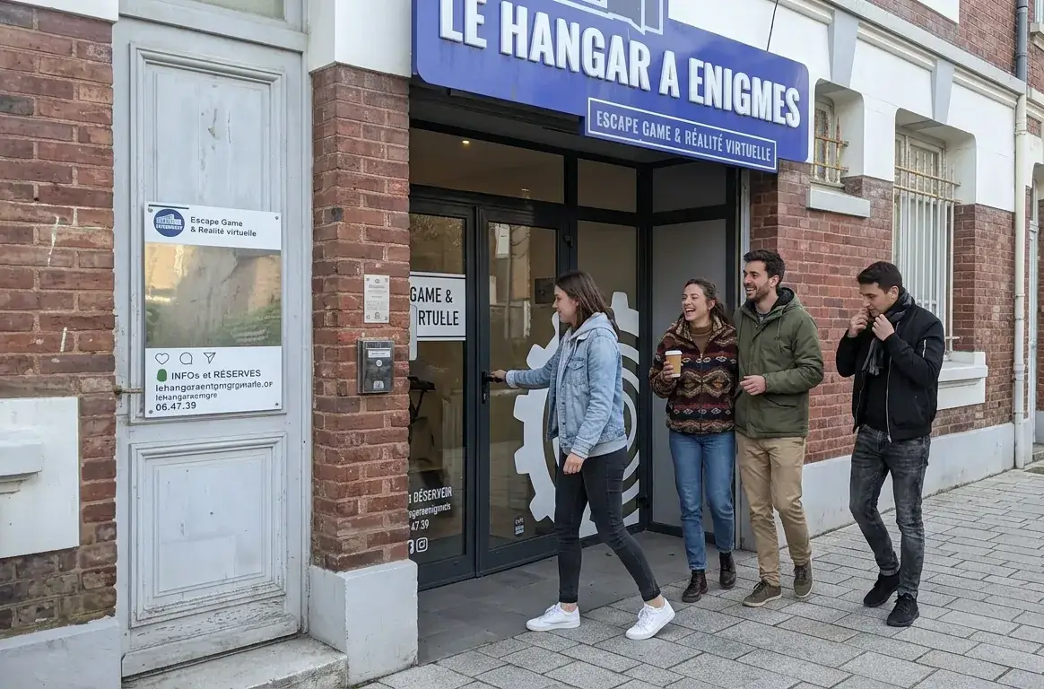 Devanture du Hangar à Énigmes, escape game à Deauville (55 rue du Général Leclerc)